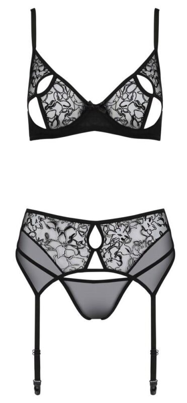 komplet bielizny celoria czarny l xl - galeria 1