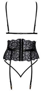 komplet bielizny suspender set czarny - galeria 3
