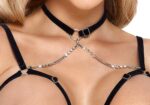 komplet bielizny longline set zip otwarty czarny - galeria 5