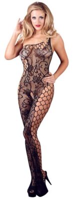 bodystocking elvya czarne otwarte s l - galeria 2