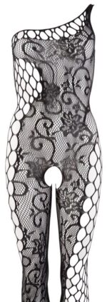 bodystocking elvya czarne otwarte s l - galeria 5