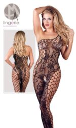bodystocking elvya czarne otwarte s l - galeria 8