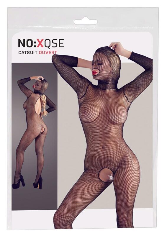 bodystocking noreya otwarte czarne s l - zdjęcie produktu