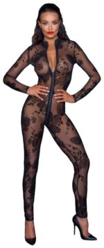 kostium noir jumpsuit flock czarny - galeria 1