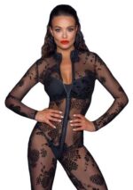 kostium noir jumpsuit flock czarny - zdjęcie produktu