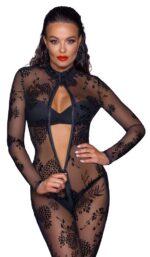 kostium noir jumpsuit flock czarny - galeria 4