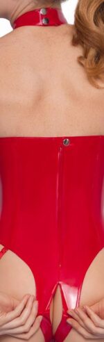 body otwarte avenelle czerwone - galeria 8
