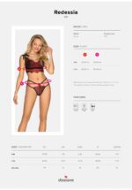 komplet bielizny redessia 2 czesciowy bordowy - galeria 6