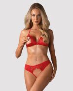 komplet bielizny elara 2 czesciowy czerwony - galeria 3