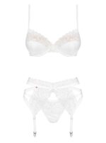 komplet bielizny seraphine 3 czesciowy bialy l xl - galeria 2