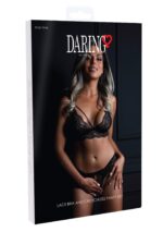 komplet bielizny crotchless panty czarny s m - galeria 7