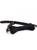 black silicone bone gag - zdjęcie produktu