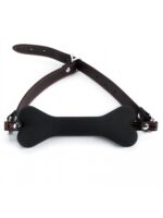 black silicone bone gag - galeria 1