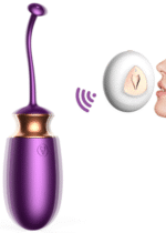 jajko bezprzewodowe vibrating silicone love egg fioletowe - galeria 1