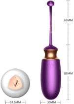 jajko bezprzewodowe vibrating silicone love egg fioletowe - galeria 5